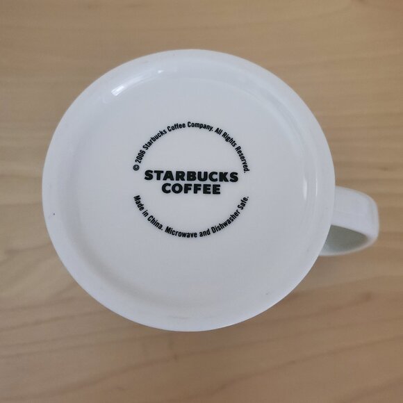 Starbucks Golfball Coffee Mug Textured Green White 16oz 2006 Golf - Picture 3 of 7